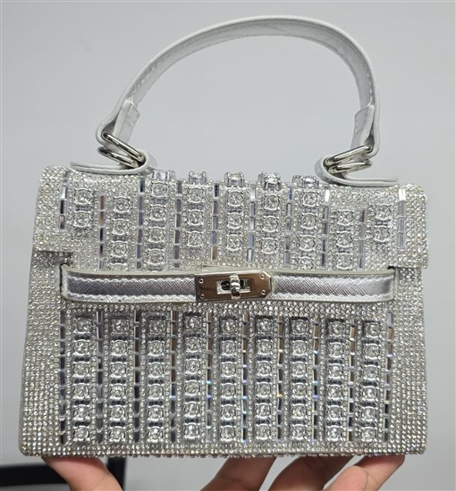 AIOVISUAL:bol-60454-plata-sintetico-accesorios