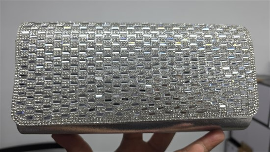 AIOVISUAL:bol-60457-plata-sintetico-accesorios